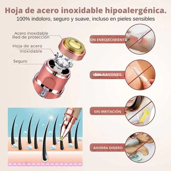 Depiladora Facial 2 en 1 + Mascarilla Facial Hidratante Gratis 🎁