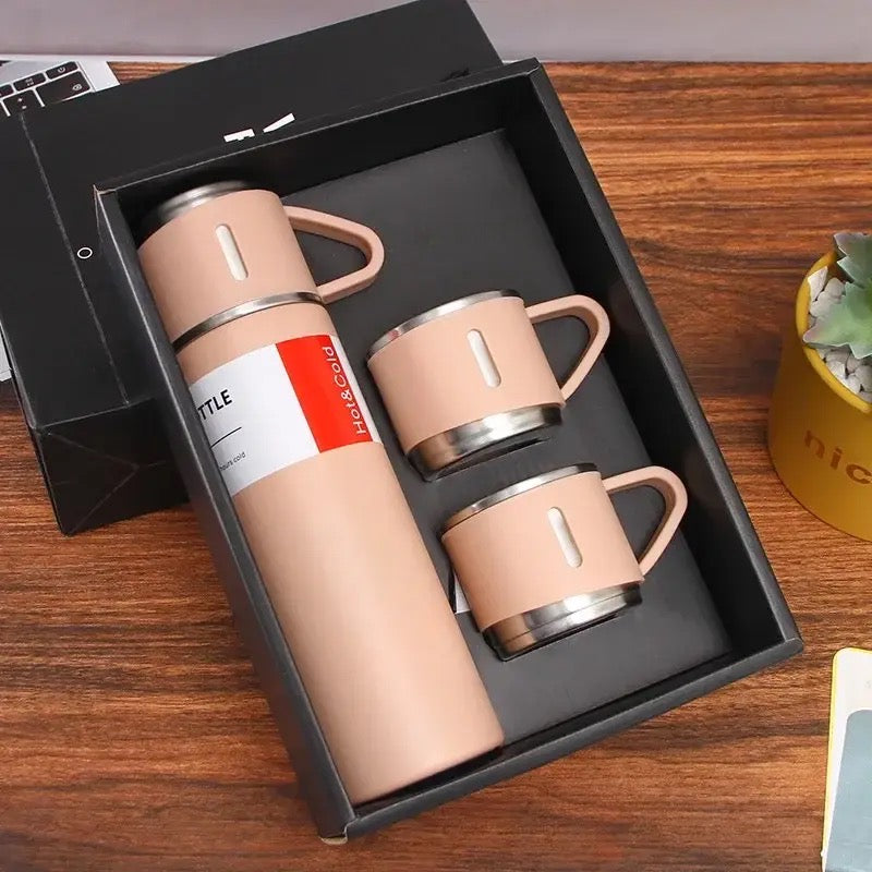 Termo de Acero Inoxidable - Flask Set Premium