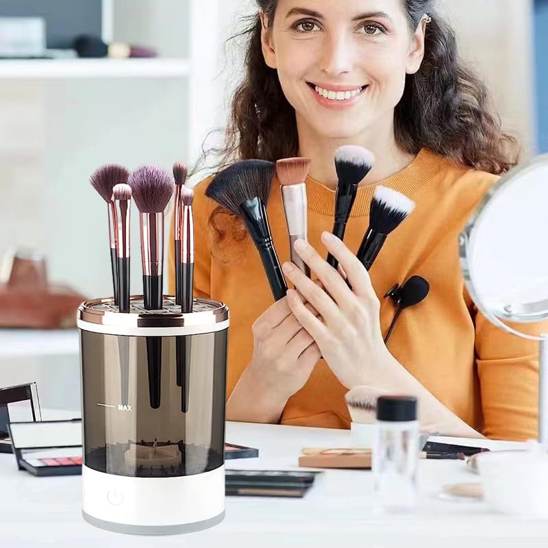 🚨 OFERTA ESPECIAL | GlowBrush™ ✨ - Limpiador Eléctrico de Brochas de Maquillaje