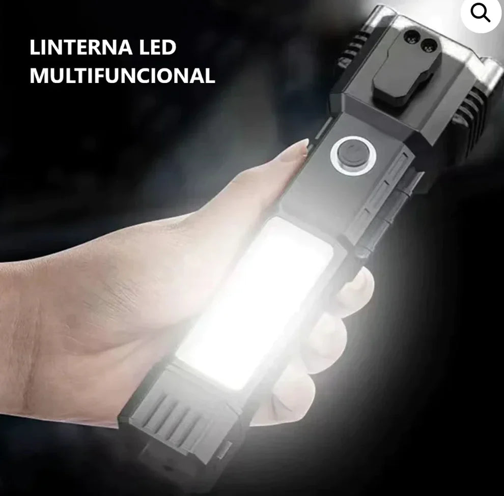 Linterna Multifuncional 4 en 1 Recargable