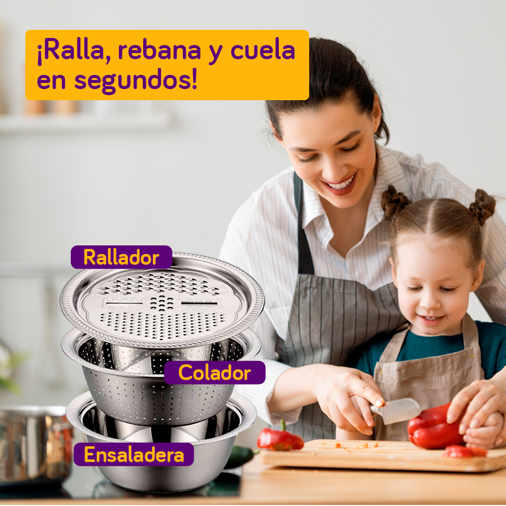 RALLADOR MULTIFUNCIONAL 3 en 1