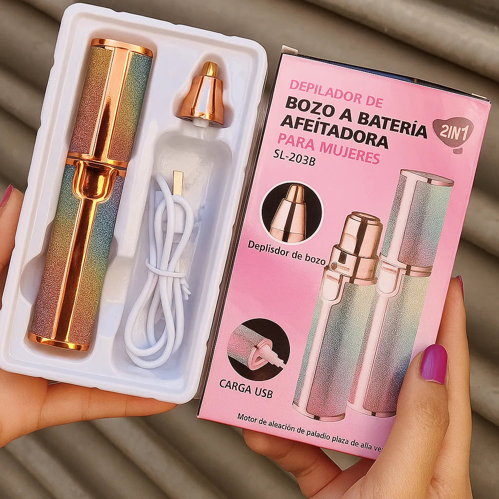 Depiladora Facial 2 en 1 + Mascarilla Facial Hidratante Gratis 🎁