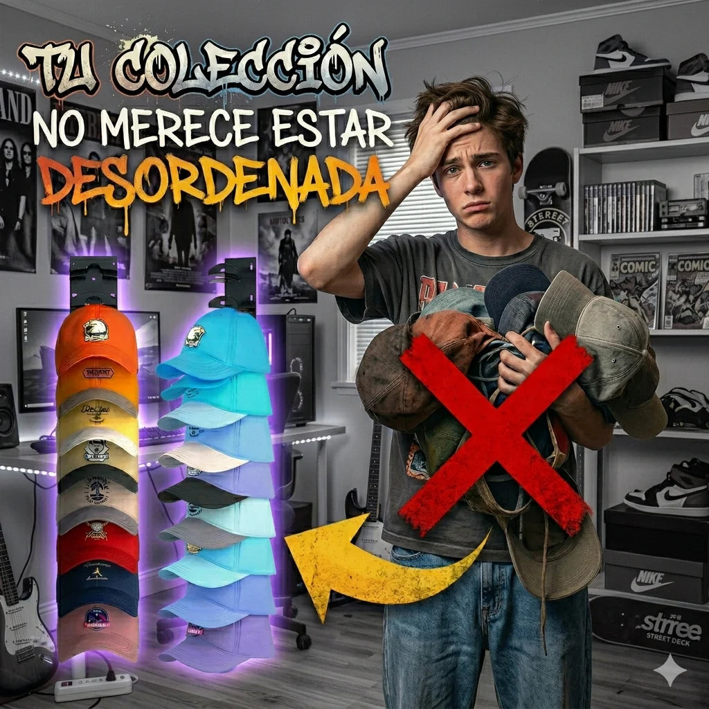 CapKing™ Organizador - Tus gorras SIEMPRE Listas - Pack de 2 Unds