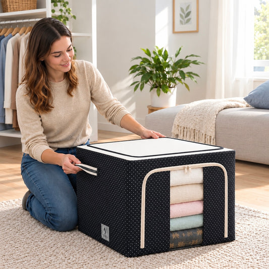 Caja Organizadora Oxford - Premium con Varillas | Pack 3 unds