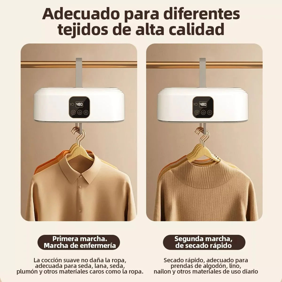 Secador de ropa portátil - Seca hasta 10 prendas en 60 minutos