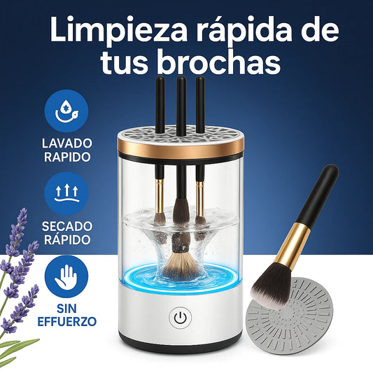 🚨 OFERTA ESPECIAL | GlowBrush™ ✨ - Limpiador Eléctrico de Brochas de Maquillaje