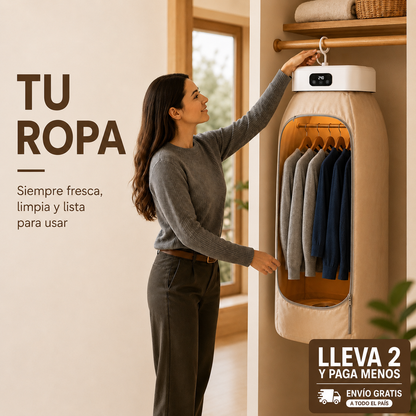 Secador de ropa portátil - Seca hasta 10 prendas en 60 minutos
