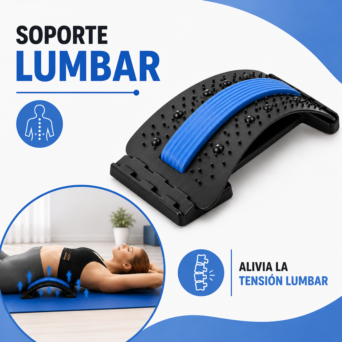 Soporte Lumbar ¡Recomendado por Fisioterapeutas!