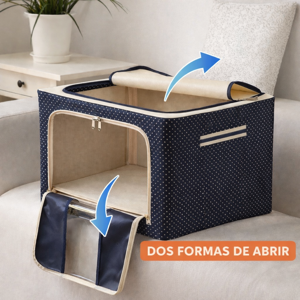 Caja Organizadora Oxford - Premium con Varillas | Pack 3 UNDS