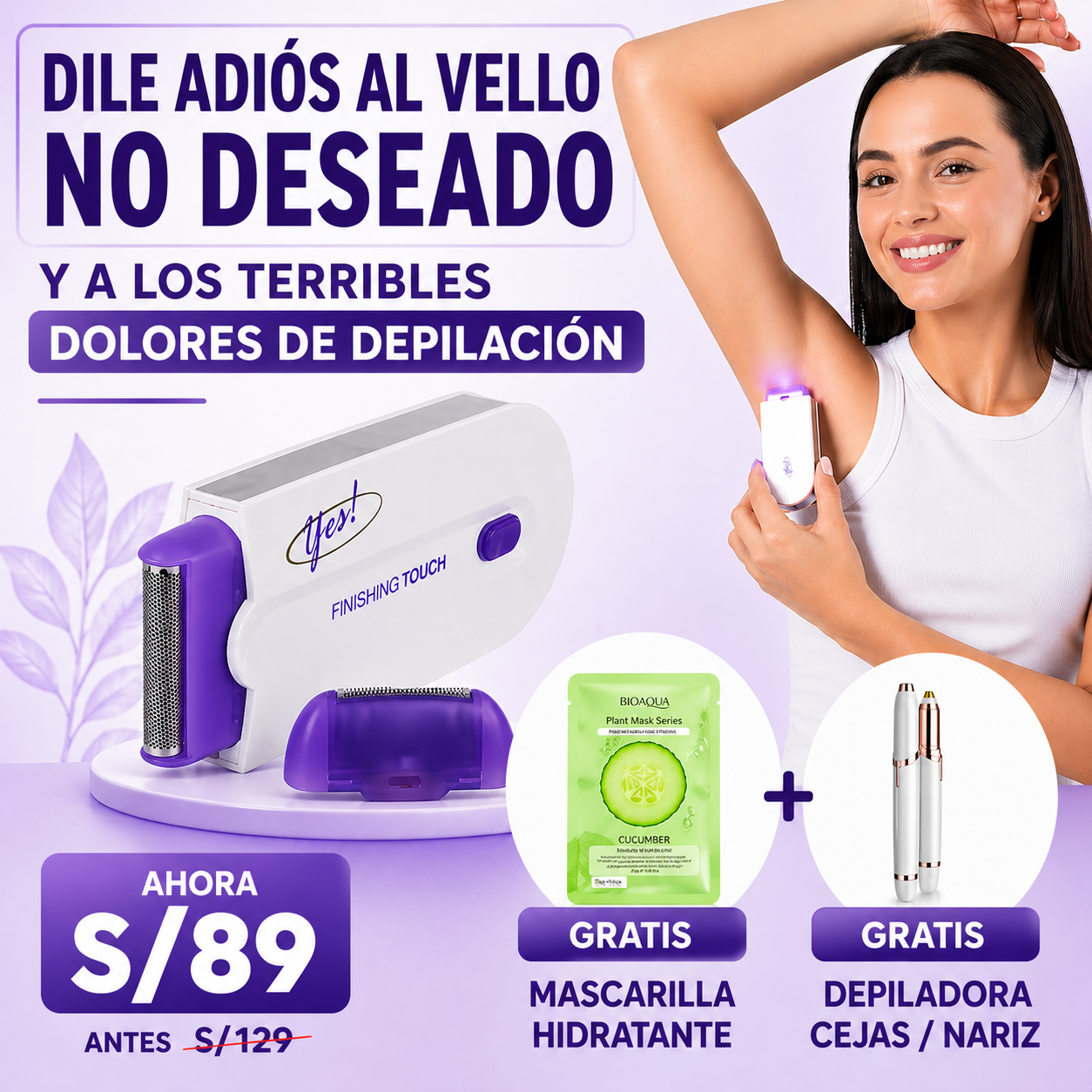 Depiladora Yes ¡Adiós al vello donde y cuando quieras! 💁‍♀️
