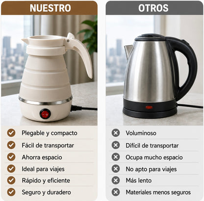 EasyBoil™ Hervidor eléctrico plegable y portátil