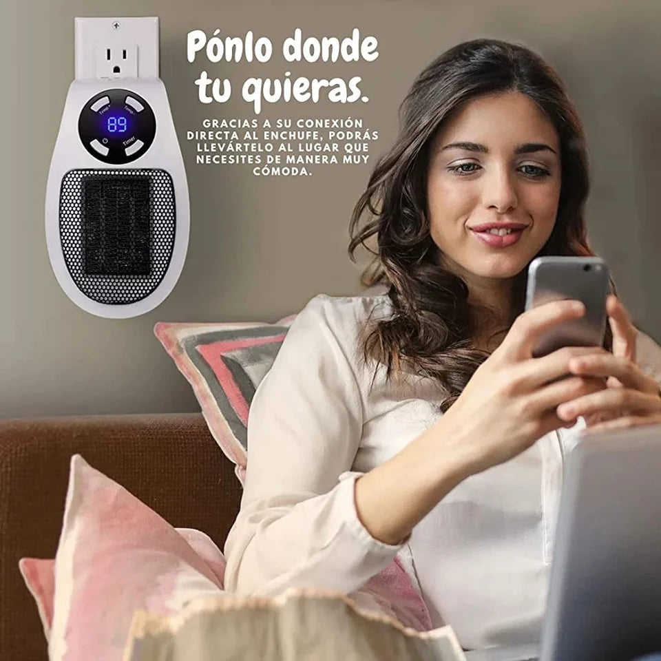 MINI CALEFACTOR PORTÁTIL SMART CON CONTROL REMOTO